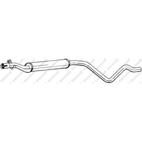 Stredný tlmič výfuku BOSAL 282-509