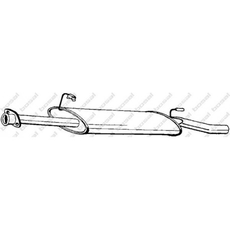 Stredný tlmič výfuku BOSAL 282-387