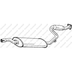 Stredný tlmič výfuku BOSAL 282-307