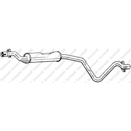 Stredný tlmič výfuku BOSAL 282-247