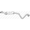 Stredný tlmič výfuku BOSAL 282-247