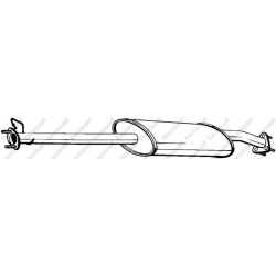 Stredný tlmič výfuku BOSAL 282-101