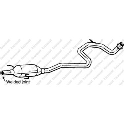 Stredný tlmič výfuku BOSAL 281-899