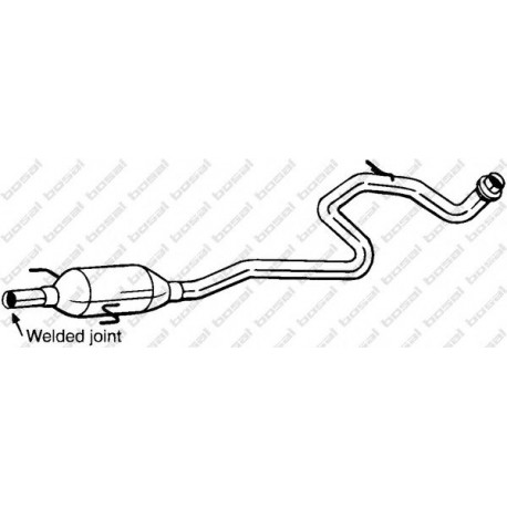 Stredný tlmič výfuku BOSAL 281-899