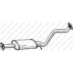 Stredný tlmič výfuku BOSAL 281-841