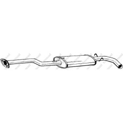Stredný tlmič výfuku BOSAL 281-775