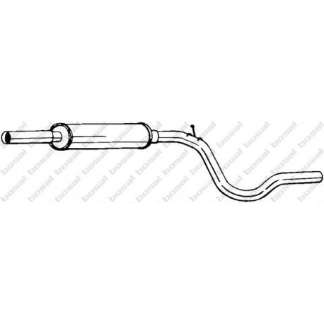Stredný tlmič výfuku BOSAL 281-749