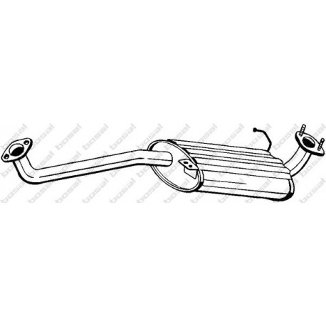 Stredný tlmič výfuku BOSAL 281-515