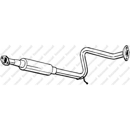 Stredný tlmič výfuku BOSAL 281-393