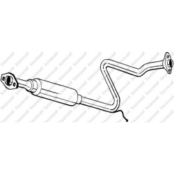 Stredný tlmič výfuku BOSAL 281-387