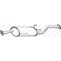 Stredný tlmič výfuku BOSAL 281-261