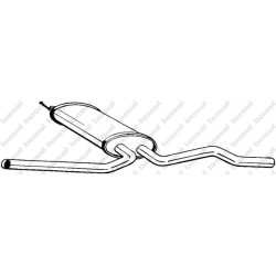 Stredný tlmič výfuku BOSAL 281-197