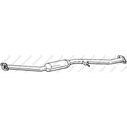 Stredný tlmič výfuku BOSAL 280-925