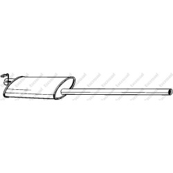 Stredný tlmič výfuku BOSAL 280-631