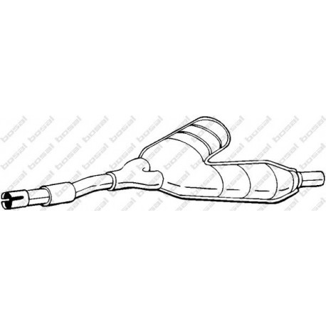 Stredný tlmič výfuku BOSAL 280-259