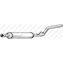 Stredný tlmič výfuku BOSAL 280-169