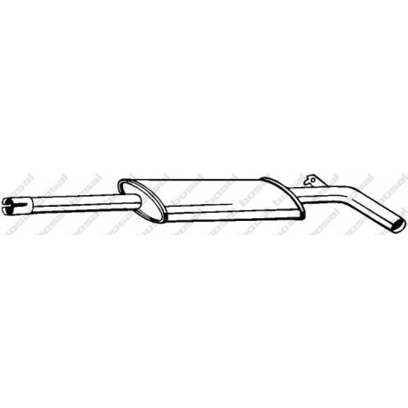 Stredný tlmič výfuku BOSAL 279-923