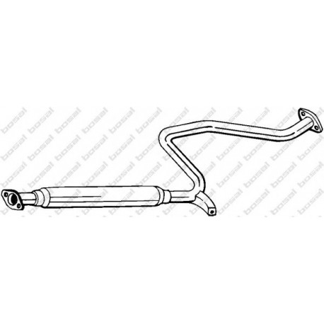 Stredný tlmič výfuku BOSAL 279-687