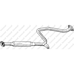 Stredný tlmič výfuku BOSAL 279-683