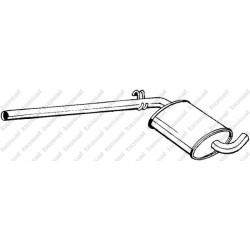 Stredný tlmič výfuku BOSAL 279-605