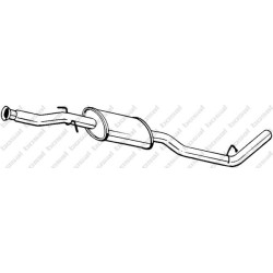 Stredný tlmič výfuku BOSAL 279-415
