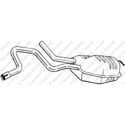 Stredný tlmič výfuku BOSAL 278-965