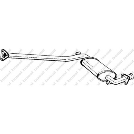 Stredný tlmič výfuku BOSAL 278-427