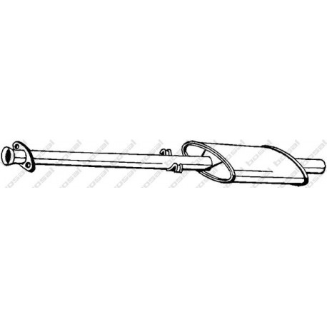 Stredný tlmič výfuku BOSAL 278-021