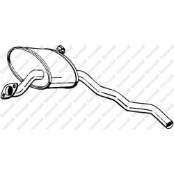 Stredný tlmič výfuku BOSAL 278-017