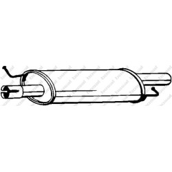 Stredný tlmič výfuku BOSAL 233-575