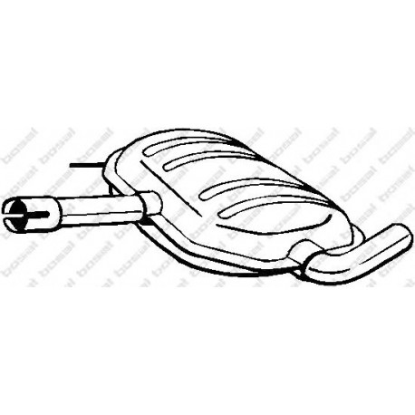 Stredný tlmič výfuku BOSAL 233-515