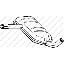 Stredný tlmič výfuku BOSAL 233-451