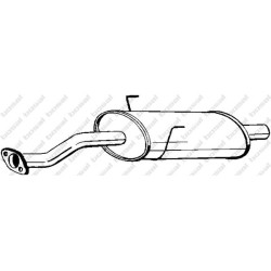 Stredný tlmič výfuku BOSAL 228-271