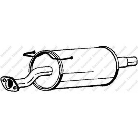 Stredný tlmič výfuku BOSAL 228-263