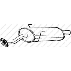 Stredný tlmič výfuku BOSAL 228-227