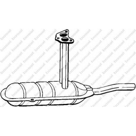 Stredný tlmič výfuku BOSAL 220-645