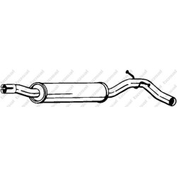 Stredný tlmič výfuku BOSAL 220-009