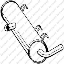 Stredný tlmič výfuku BOSAL 215-709