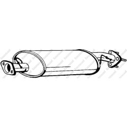 Stredný tlmič výfuku BOSAL 211-081