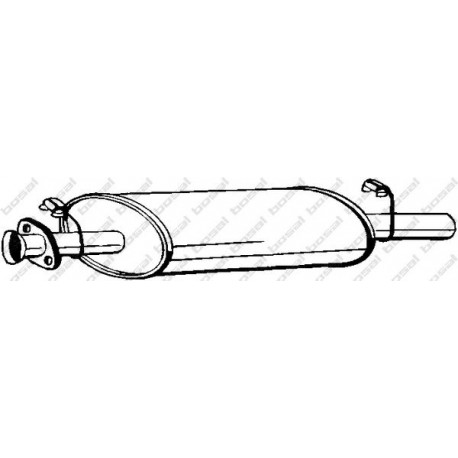 Stredný tlmič výfuku BOSAL 211-069