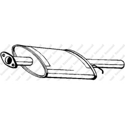 Stredný tlmič výfuku BOSAL 210-815