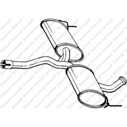 Stredný tlmič výfuku BOSAL 200-731