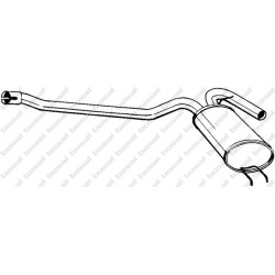 Stredný tlmič výfuku BOSAL 200-227