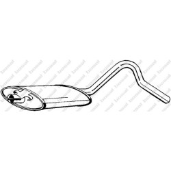 Stredný tlmič výfuku BOSAL 185-731