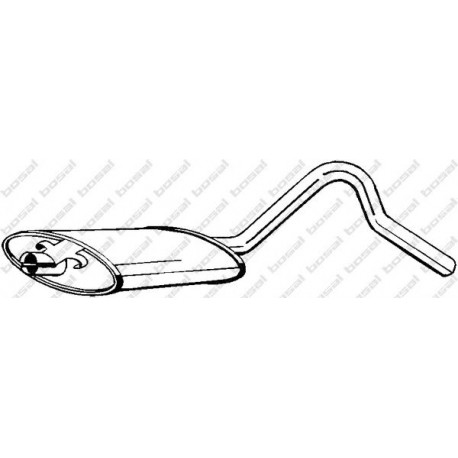 Stredný tlmič výfuku BOSAL 185-731