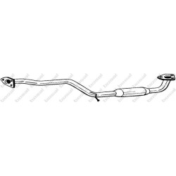 Stredný tlmič výfuku BOSAL 177-247