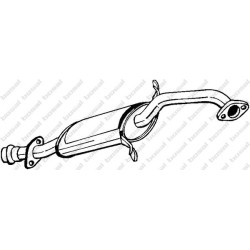 Stredný tlmič výfuku BOSAL 177-109