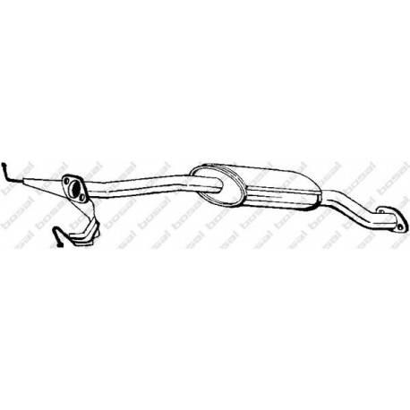 Stredný tlmič výfuku BOSAL 171-403