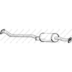 Stredný tlmič výfuku BOSAL 171-277