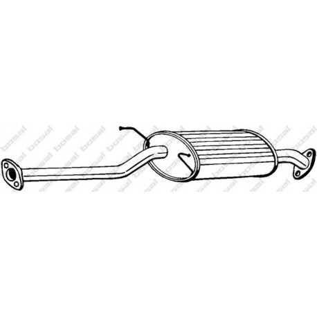 Stredný tlmič výfuku BOSAL 165-091